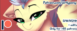 Size: 988x396 | Tagged: safe, artist:airfly-pony, misty fly, pony, patreon, patreon logo, patreon preview