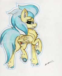 Size: 2384x2928 | Tagged: safe, artist:luxiwind, misty fly, pony, high res, solo, traditional art