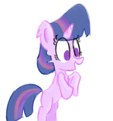 Size: 1712x1842 | Tagged: safe, artist:llamalauncher, twilight sparkle, pony, eye clipping through hair, solo