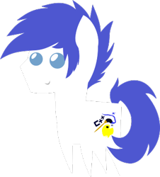 Size: 356x394 | Tagged: safe, artist:isaac_pony, oc, oc only, oc:isaac, oc:isaac pony, earth pony, pony, blue eyes, cutie mark, male, pointy ponies, simple background, smiling, solo, stallion, transparent background, vector, white pony