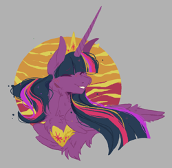 Size: 928x906 | Tagged: safe, artist:_lunalatte_, princess twilight 2.0, twilight sparkle, twilight sparkle (alicorn), alicorn, pony, the last problem, bust, chest fluff, solo