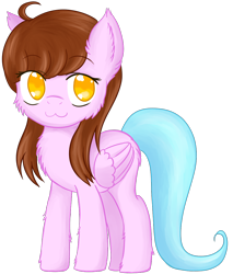 Size: 992x1165 | Tagged: safe, artist:homumu, oc, oc only, pegasus, pony, :3, chest fluff, female, mare, pegasus oc, simple background, smiling, solo, transparent background, wings