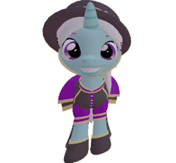 Size: 776x720 | Tagged: safe, artist:topsangtheman, cornetta, pony, unicorn, 3d, clothes, grin, hat, looking at you, simple background, smiling, solo, source filmmaker, transparent background, uniform