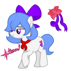 Size: 768x768 | Tagged: safe, artist:pony spark team, oc, oc:vibe, earth pony, pony, cute, cutie mark, female, flower, solo