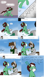 Size: 2446x4308 | Tagged: safe, artist:kaggy009, oc, oc:fuselight, oc:peppermint pattie (unicorn), pegasus, pony, unicorn, ask peppermint pattie, crying, female, magic, male, mare, stallion, teary eyes