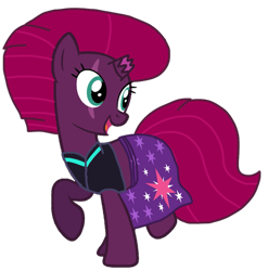 Size: 1067x1080 | Tagged: safe, artist:徐詩珮, fizzlepop berrytwist, tempest shadow, pony, unicorn, series:sprglitemplight diary, series:sprglitemplight life jacket days, series:springshadowdrops diary, series:springshadowdrops life jacket days, alternate universe, base used, clothes, cute, simple background, transparent background