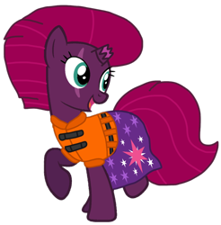 Size: 1056x1073 | Tagged: safe, artist:徐詩珮, fizzlepop berrytwist, tempest shadow, pony, unicorn, series:sprglitemplight diary, series:sprglitemplight life jacket days, series:springshadowdrops diary, series:springshadowdrops life jacket days, alternate universe, base used, clothes, cute, lifejacket, simple background, transparent background