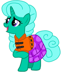 Size: 938x1080 | Tagged: safe, artist:徐詩珮, glitter drops, pony, unicorn, series:sprglitemplight diary, series:sprglitemplight life jacket days, series:springshadowdrops diary, series:springshadowdrops life jacket days, alternate universe, base used, clothes, cute, lifejacket, simple background, transparent background