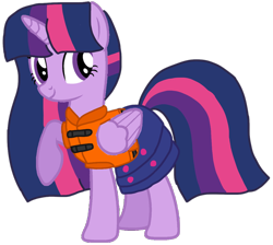 Size: 1114x999 | Tagged: safe, artist:徐詩珮, twilight sparkle, twilight sparkle (alicorn), alicorn, pony, series:sprglitemplight diary, series:sprglitemplight life jacket days, series:springshadowdrops diary, series:springshadowdrops life jacket days, alternate universe, base used, clothes, cute, lifejacket, simple background, transparent background