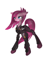 Size: 1072x1429 | Tagged: safe, alternate version, artist:mysteriousshine, derpibooru import, pinkie pie, earth pony, pony, alternate timeline, apinkalypse pie, armor, background removed, crystal war timeline, female, mare, pinkamena diane pie, sad, simple background, solo, transparent background