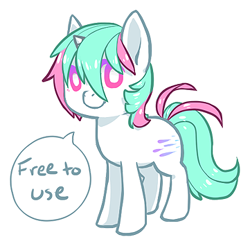 Size: 361x355 | Tagged: safe, artist:mousu, oc, oc only, pony, unicorn, base, horn, simple background, smiling, solo, talking, transparent background, unicorn oc