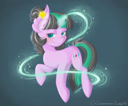 Size: 1800x1500 | Tagged: safe, oc, oc only, pony, unicorn, character, female, green, magic, mare, original character do not steal, purple, solo, sparkles