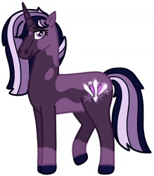 Size: 1297x1479 | Tagged: safe, artist:kindheart525, oc, oc only, oc:aurora borealis, unicorn, auraverse, magical lesbian spawn, offspring, parent:tempest shadow, parent:twilight sparkle, parents:tempestlight