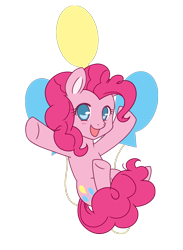 Size: 550x750 | Tagged: safe, artist:assechan, derpibooru import, pinkie pie, earth pony, pony, blushing, cute, cutie mark background, diapinkes, female, looking at you, mare, no pupils, open mouth, simple background, solo, transparent background