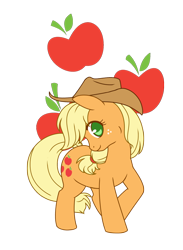 Size: 550x750 | Tagged: safe, artist:assechan, derpibooru import, part of a set, applejack, earth pony, pony, cowboy hat, cute, cutie mark background, female, hat, jackabetes, looking at you, mare, no pupils, profile, simple background, solo, transparent background