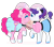 Size: 2500x2200 | Tagged: safe, artist:bubaiuv, derpibooru import, pinkie pie, rarity, earth pony, pony, unicorn, female, high res, lesbian, nuzzling, raised hoof, raripie, server pinkie pie, shipping, simple background, transparent background