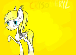 Size: 1100x800 | Tagged: safe, artist:prismicdiamondart, oc, oc only, oc:chrysoberyl, pegasus, pony, female, mare, pegasus oc, raised hoof, solo, wings