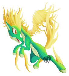 Size: 3000x3300 | Tagged: safe, artist:kenisu-of-dragons, tianhuo, dragon, hybrid, longma, them's fightin' herds, badass, female, high res, simple background, solo, transparent background