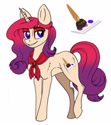 Size: 3917x4440 | Tagged: safe, artist:celestial-rainstorm, oc, oc:splendor, pony, unicorn, female, mare, offspring, parents:oc x oc, simple background, solo, white background