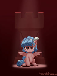 Size: 1500x2000 | Tagged: safe, artist:emeraldgalaxy, cozy glow, pegasus, pony, cutie mark, female, filly, rook, solo