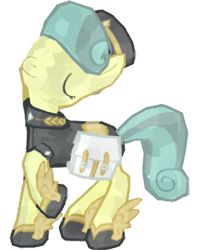 Size: 1247x1536 | Tagged: safe, artist:topsangtheman, cinnabar, golden hooves, quicksilver, crystal pony, pony, eyes closed, gameloft, pose, raised hoof, simple background, transparent background