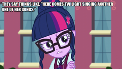 Size: 889x500 | Tagged: safe, derpibooru import, edit, edited screencap, screencap, sci-twi, twilight sparkle, equestria girls, friendship games, glasses, solo