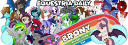 Size: 1000x350 | Tagged: safe, oc, oc:cinnabyte, oc:echo, oc:minty root, oc:scarlet spectrum, oc:silver blaze, oc:sweet velvet, oc:swift apex, oc:switch, oc:windshear, oc:wuten, bat pony, pony, brony appreciation day, equestria daily, simple background, transparent background