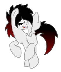 Size: 2244x2673 | Tagged: safe, artist:kitistrasza, oc, oc only, oc:high voltage, pegasus, eyes closed, pegasus oc, simple background, solo, transparent background, wings