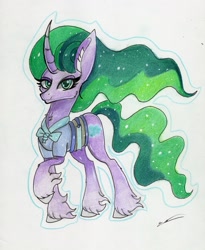 Size: 2459x2997 | Tagged: safe, artist:luxiwind, mistmane, pony, high res, solo, traditional art, younger