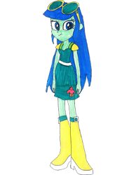 Size: 2368x3056 | Tagged: safe, artist:topsangtheman, blueberry cake, equestria girls, simple background, solo, traditional art, transparent background