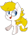 Size: 2065x2593 | Tagged: safe, artist:jetjetj, part of a set, oc, oc only, oc:gizmo gears, pegasus, pony, amputee, artificial wings, augmented, blonde, blue eyes, commission, female, glasses, mare, pegasus oc, prosthetic limb, prosthetic wing, prosthetics, solo, white coat, wings, ych result