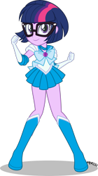 Size: 2233x4000 | Tagged: safe, artist:orin331, derpibooru import, sci-twi, twilight sparkle, equestria girls, absurd resolution, cute, female, geode of telekinesis, glasses, magical geodes, sailor mercury, sailor moon, simple background, solo, transparent background, twiabetes