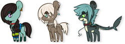 Size: 687x244 | Tagged: safe, artist:14th-crown, oc, oc only, earth pony, original species, pony, shark, shark pony, base used, clothes, collar, ear piercing, earring, earth pony oc, jewelry, necklace, piercing, simple background, transparent background