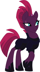 Size: 4318x7774 | Tagged: safe, artist:wissle, fizzlepop berrytwist, tempest shadow, pony, unicorn, my little pony: the movie, absurd resolution, armor, broken horn, eye scar, female, hoof shoes, horn, mare, movie accurate, one hoof raised, raised hoof, scar, simple background, solo, transparent background, vector