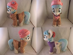 Size: 1597x1199 | Tagged: safe, artist:little-broy-peep, coco pommel, pony, clothes, hat, irl, photo, plushie, solo