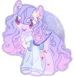 Size: 2148x2212 | Tagged: safe, artist:chococolte, artist:glittermunchie, oc, oc only, oc:starry sky, bat pony, pony, base used, clothes, colored pupils, ear piercing, earring, female, jewelry, mare, piercing, simple background, solo, transparent background