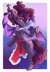 Size: 2659x3842 | Tagged: safe, artist:saxopi, oc, oc only, alicorn, bat pony, bat pony alicorn, pony, bat wings, female, horn, mare, solo, wings