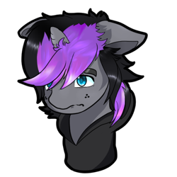 Size: 512x512 | Tagged: safe, artist:mythos art, oc, oc only, oc:purple flame, unicorn, clothes, digital art, emoji, emote, emotes, hoodie, male, simple background, solo, sticker, telegram sticker, transparent background