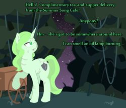 Size: 900x766 | Tagged: safe, artist:askmerriweatherauthor, oc, oc:merriweather, pony, unicorn, female, magic, mare, scar, solo, tree