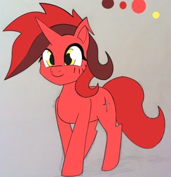 Size: 1988x2052 | Tagged: artist needed, safe, oc, oc only, oc:pure red, unicorn, cutie mark, solo