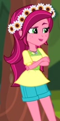 Size: 257x516 | Tagged: safe, screencap, gloriosa daisy, equestria girls, legend of everfree, cropped, solo