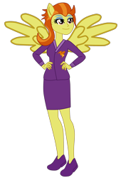 Size: 1756x2576 | Tagged: safe, artist:gmaplay, stormy flare, equestria girls, equestria girls-ified, ponied up, simple background, solo, transparent background