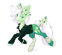 Size: 1513x1347 | Tagged: safe, artist:doekitty, oc, oc:feather leaf, pony, unicorn, clothes, female, jacket, mare, simple background, solo, transparent background