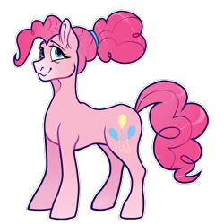 Size: 1000x1000 | Tagged: safe, artist:malphym, derpibooru import, pinkie pie, earth pony, pony, the last problem, alternate hairstyle, coat markings, female, mare, older, older pinkie pie, simple background, solo, transparent background