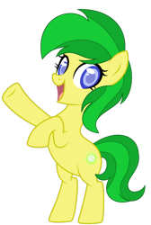 Size: 732x1092 | Tagged: safe, artist:rukemon, artist:sapphiretwinkle, artist:sebastianmuller, oc, oc only, oc:sunny mint, earth pony, pony, cutie mark, green mane, simple background, solo, transparent background