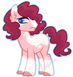 Size: 822x868 | Tagged: safe, artist:kurosawakuro, oc, earth pony, pony, base used, colored pupils, magical lesbian spawn, male, offspring, parent:cookie crumbles, parent:pear butter, simple background, solo, stallion, transparent background