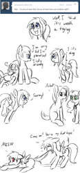 Size: 650x1400 | Tagged: safe, artist:askponybrandenburg, pegasus, pony, brandenburg, comic, dialogue, female, hetalia, lineart, mare, mouth hold, ponified, tail wrap