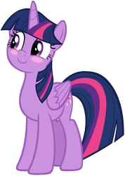 Size: 5800x8150 | Tagged: safe, artist:andoanimalia, derpibooru import, twilight sparkle, twilight sparkle (alicorn), alicorn, pony, the ending of the end, absurd resolution, blushing, cute, female, mare, simple background, smiling, solo, transparent background, twiabetes, vector