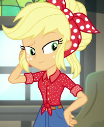 Size: 880x1080 | Tagged: safe, screencap, applejack, better together, equestria girls, rollercoaster of friendship, cropped, female, solo