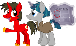 Size: 1986x1204 | Tagged: safe, artist:shadymeadow, stygian, oc, oc:fried egg, pony, foal free press, magic, male, simple background, stallion, transparent background